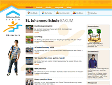 Tablet Screenshot of johannes-schule-bakum.de